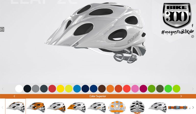 Catlike crea el primer personalizador de cascos de bici.