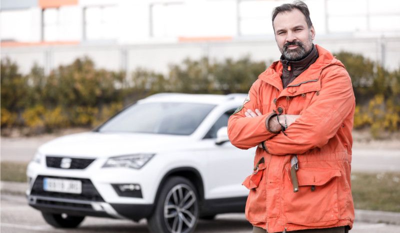 Ángel Sanz y el SEAT Ateca