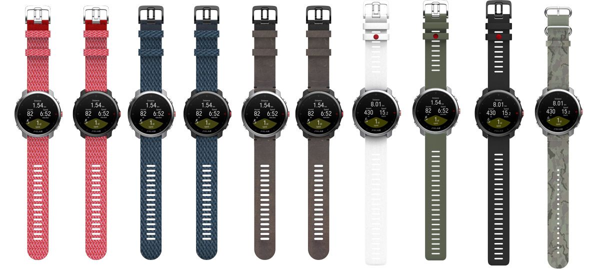 El Polar Grit X en diferentes opciones de correas