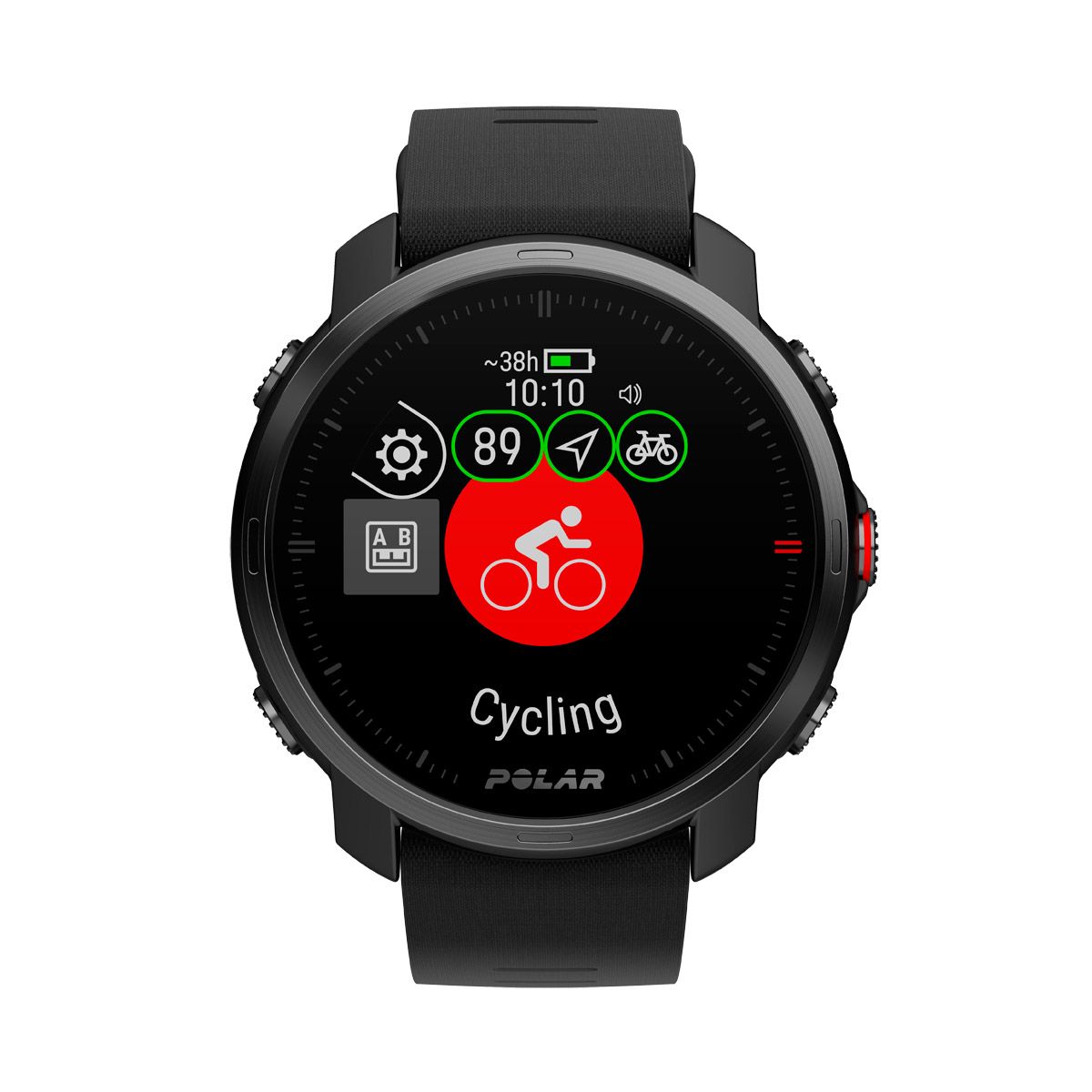 Polar Grit X front black Exe Wait Cycling