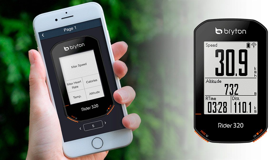 Bryton presenta el nuevo GPS Rider 320 compatible con app para el análisis de las sesiones o entrenamientos