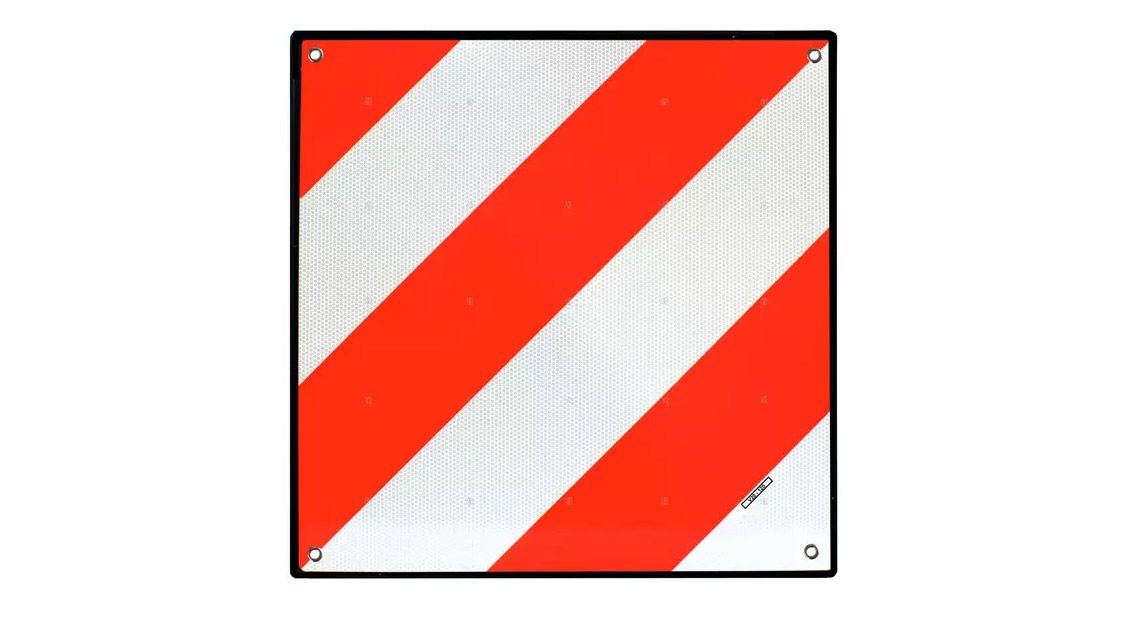 Placa reglamentaria para portabicis trasero