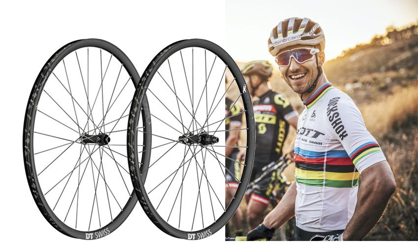 Nino Schurter y las primeras ruedas anchas de DT Swiss para XC en 2017, XCR y XCM Spline
