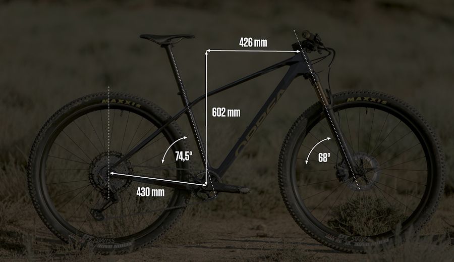 Así es la geometría de la Orbea Alma para 2021.