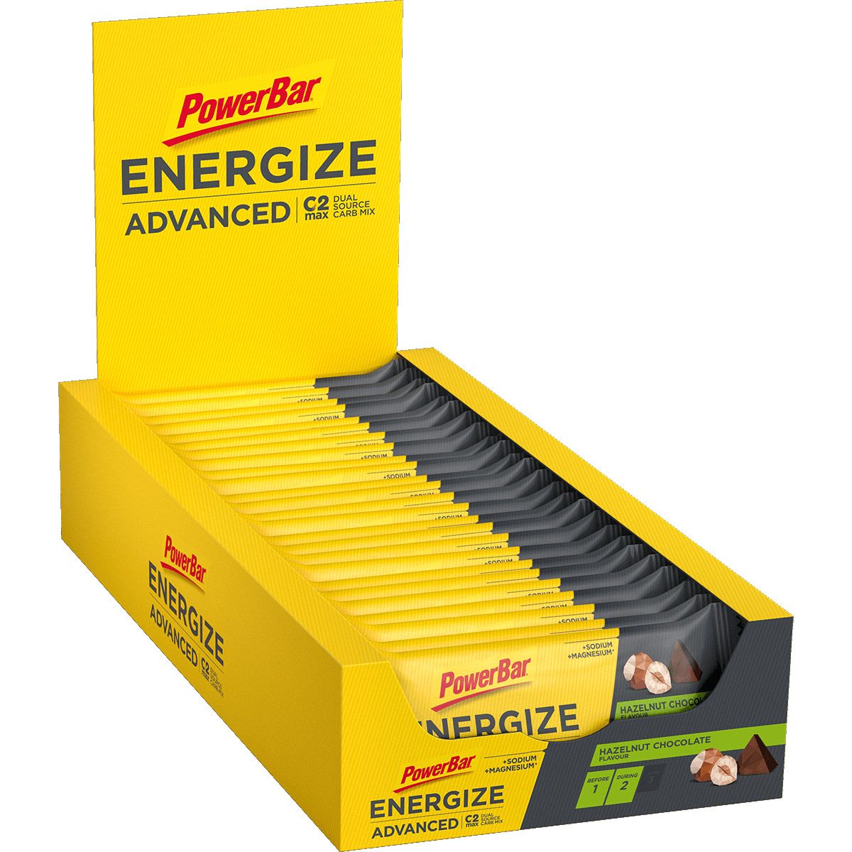 Nuevas barritas powerbar Energize Advanced caja