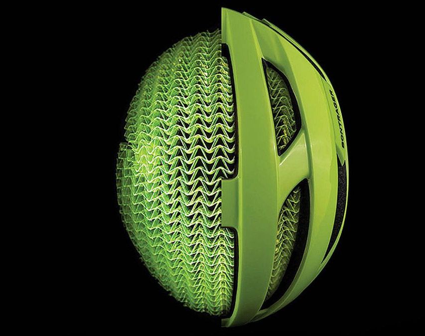 Cascos fabricados en 3D Detalle Trek Wavecel