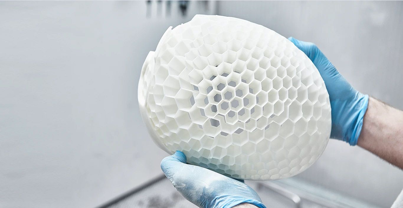 Estructura casco HEXR fabricada en impresión 3D