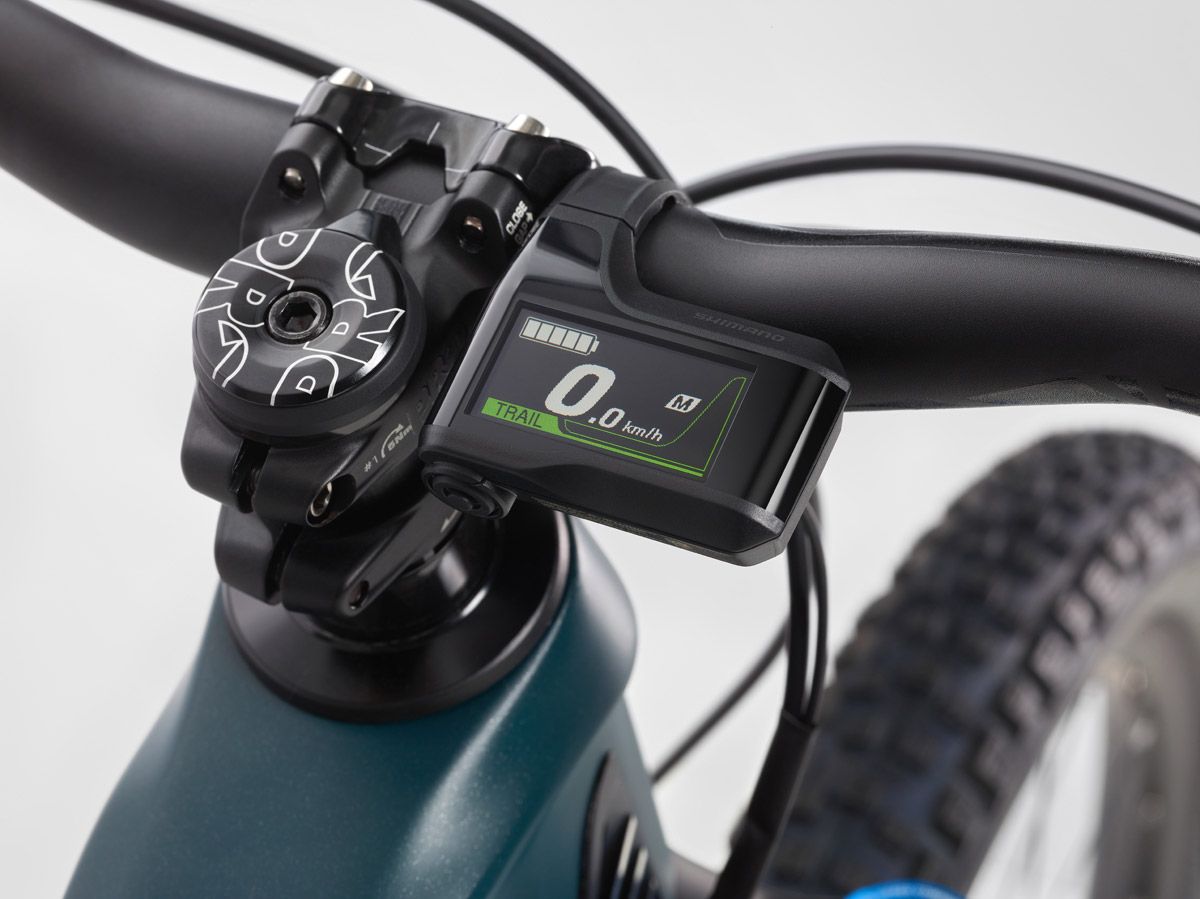 Shimano EP 8 display modo trail