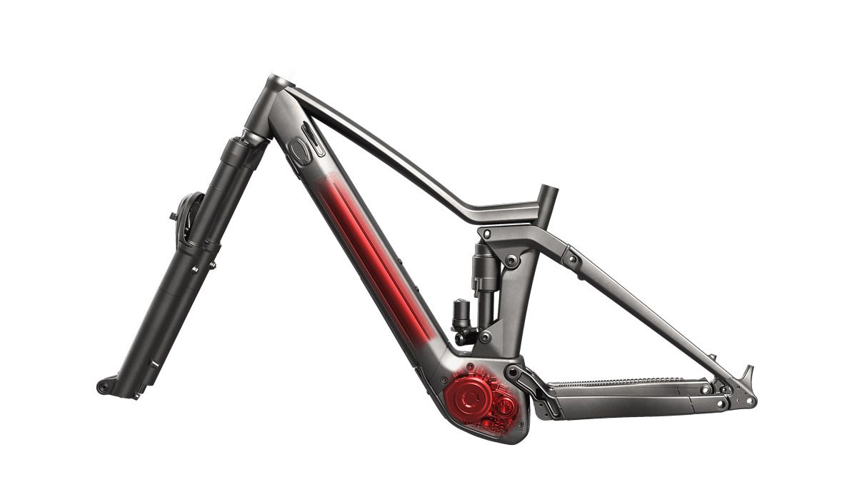 SCOTT Ransom eRIDE 3d renderings Bosch battery drive unit integration