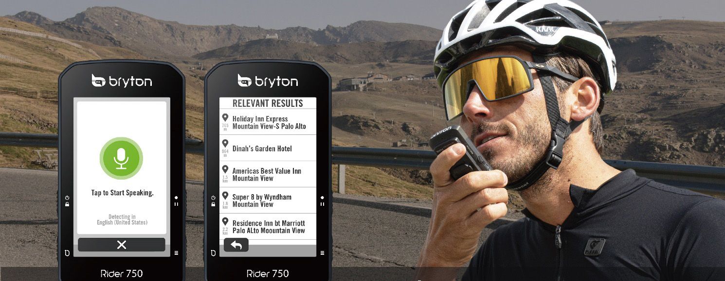 Bryton Rider 750. Nuevo GPS con búsqueda por voz bsqueda voz
