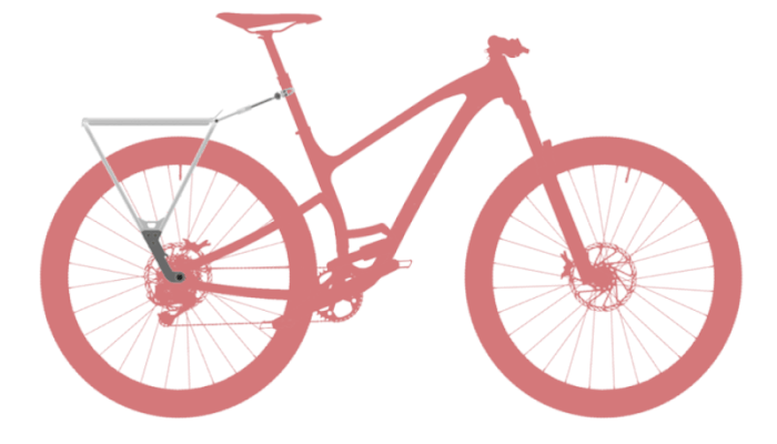 portabultos portaequipajes doble transportin pannier bike puntos de giro DINAMICO3