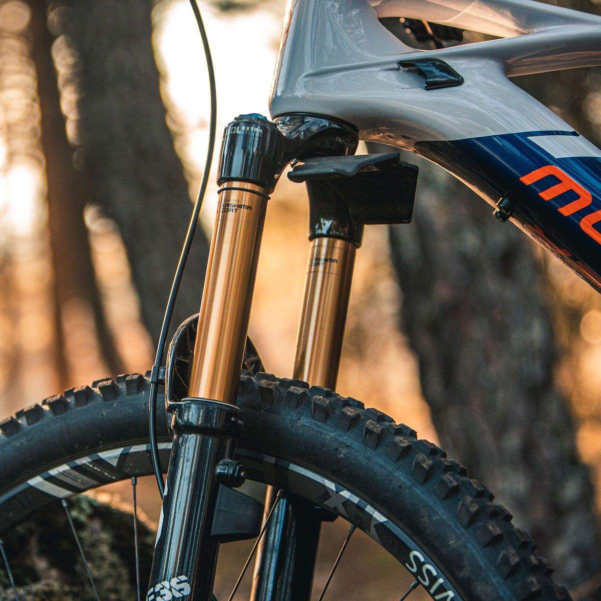 Mondraker MIND.Máximo control sobre tus suspensiones detalle delantero accion