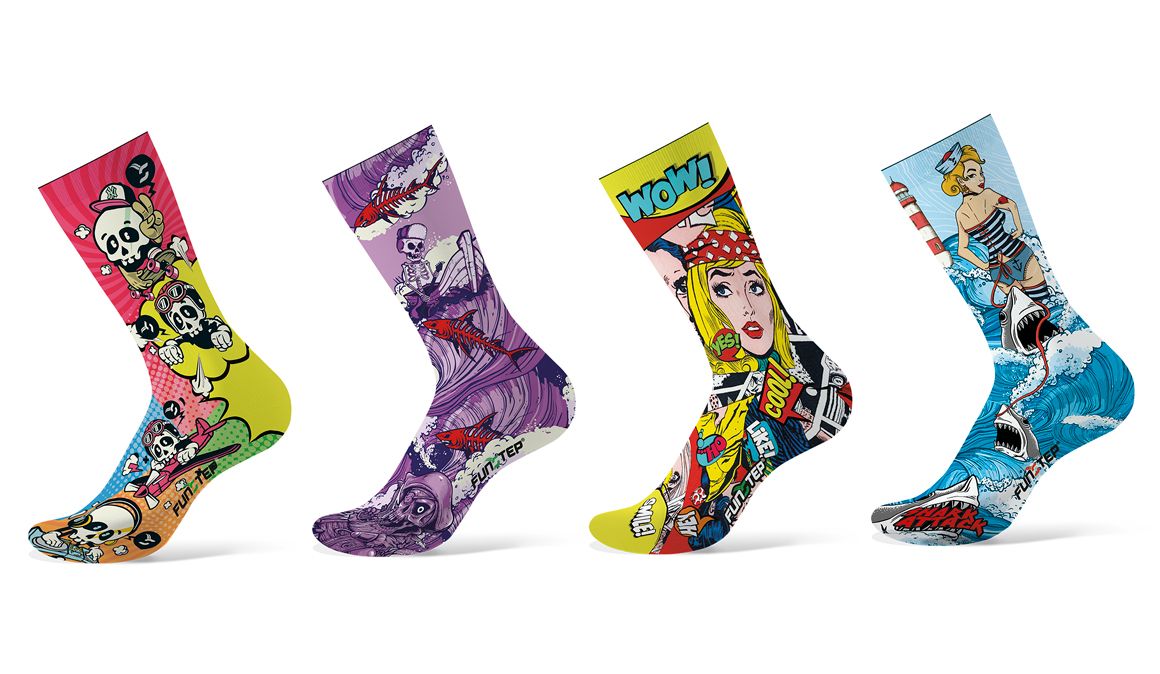 Diseños muy originales y mucho más que eso. Así son las soluciones tecnológicas de los calcetines Funstep