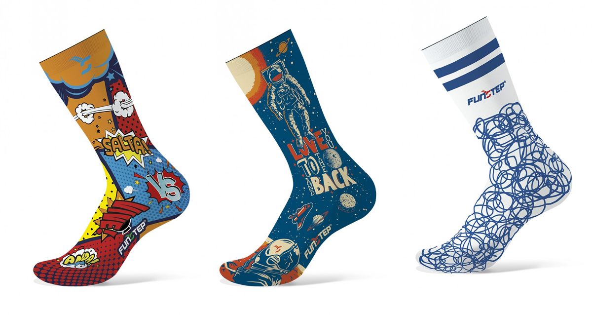 así son los calcetines 100% made in Spain de Funstep detalle 2