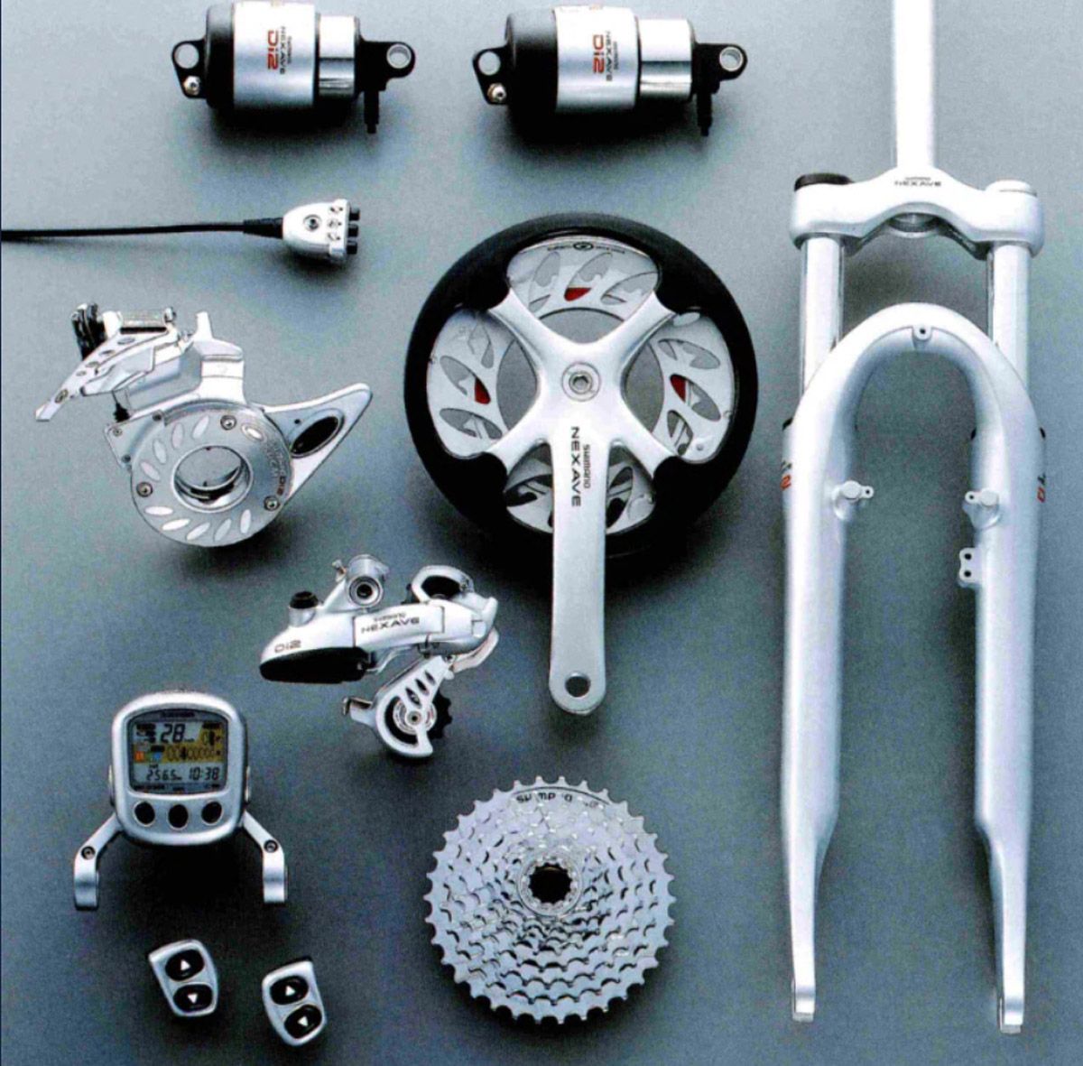 20 productos Shimano. 2001 Shimano Nexave di2
