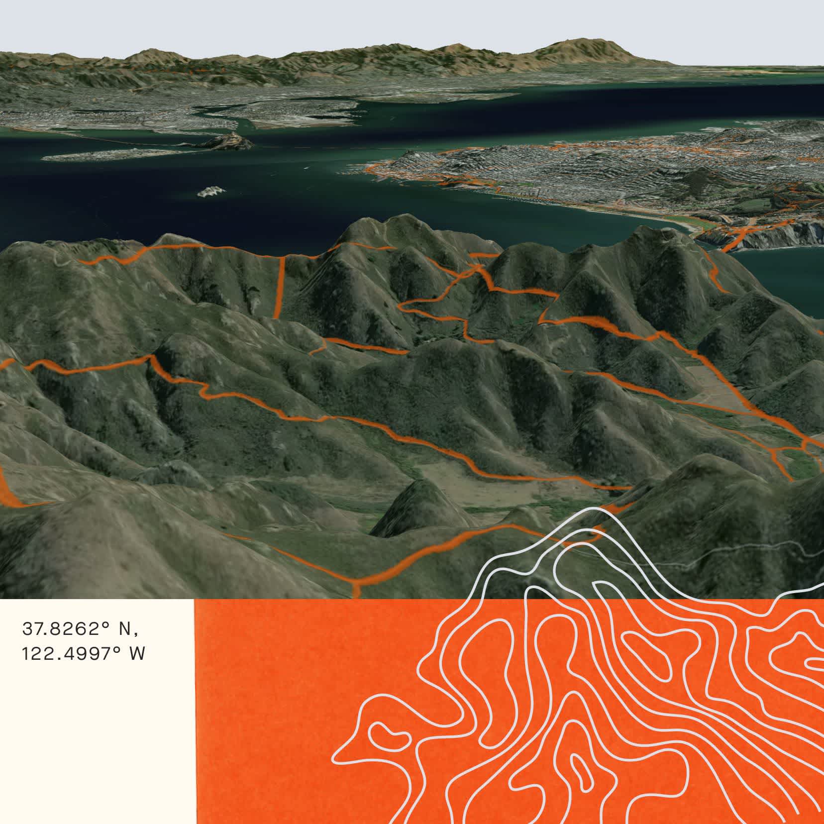 La representación 3D facilita el análisis del terreno