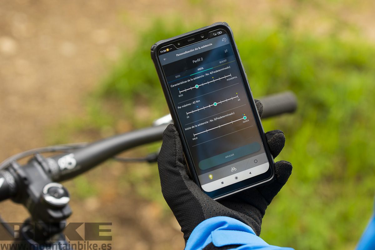 La App de Shimano es muy fácil e intuitiva de usar, incluso para los menos familiarizados con la tecnología. 