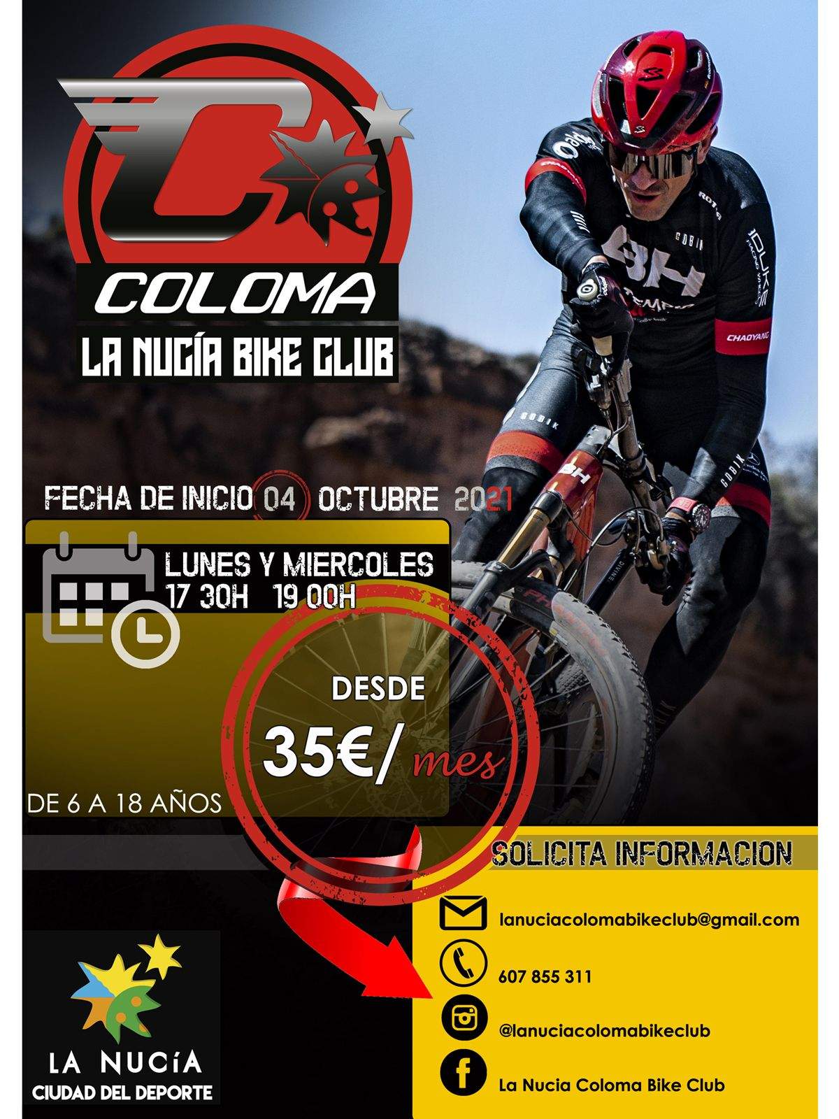 Se pone en marcha la escuela Nucía Coloma Bike Club detalle