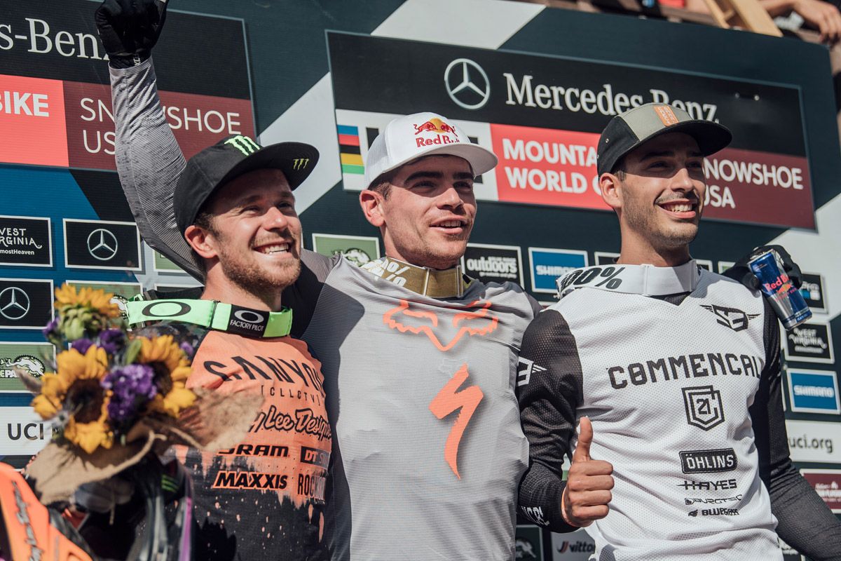 Ángel Suárez, tercero en la emocionante final de la Copa del Mundo DH Bruni podio