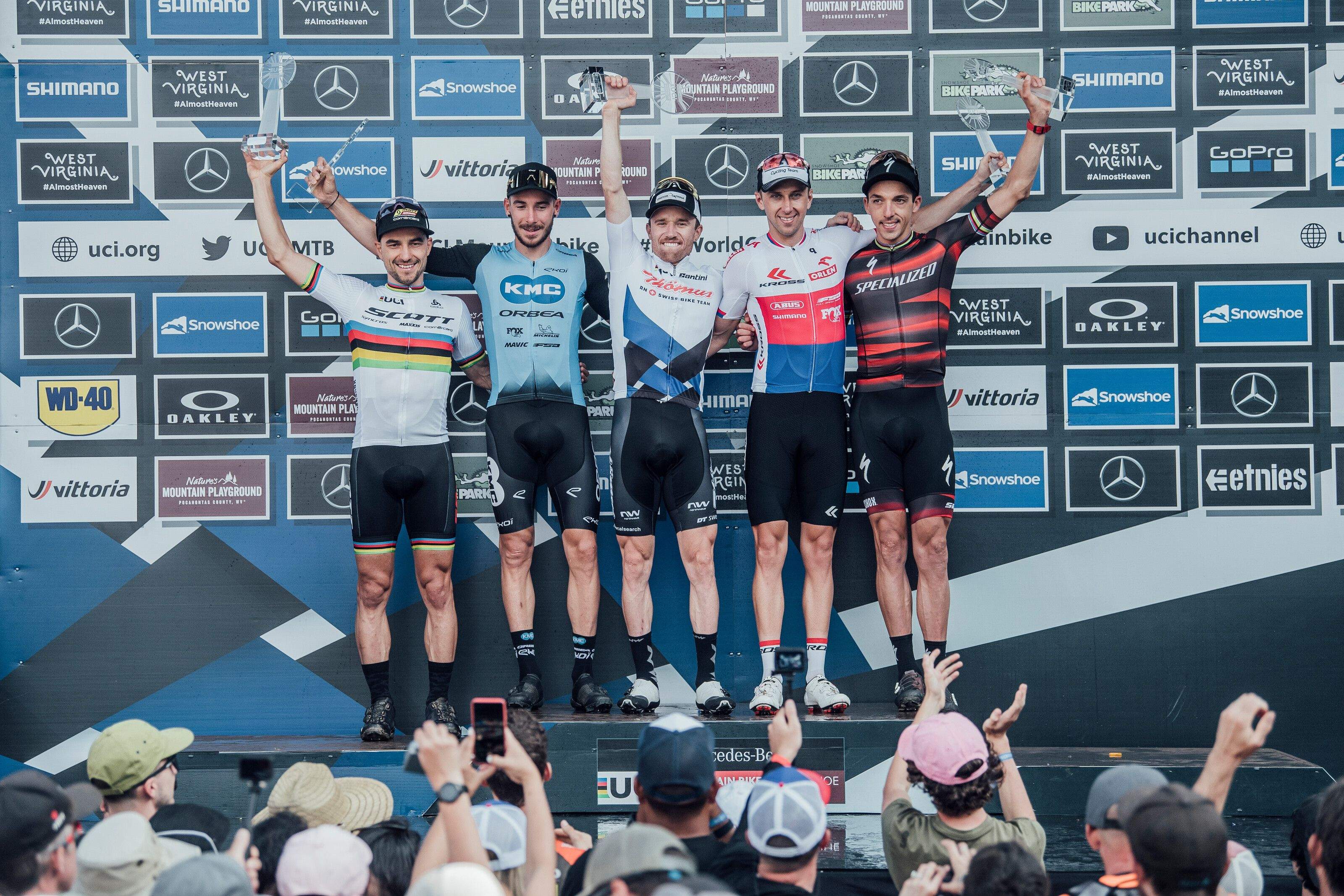 Podium de la general masculina
