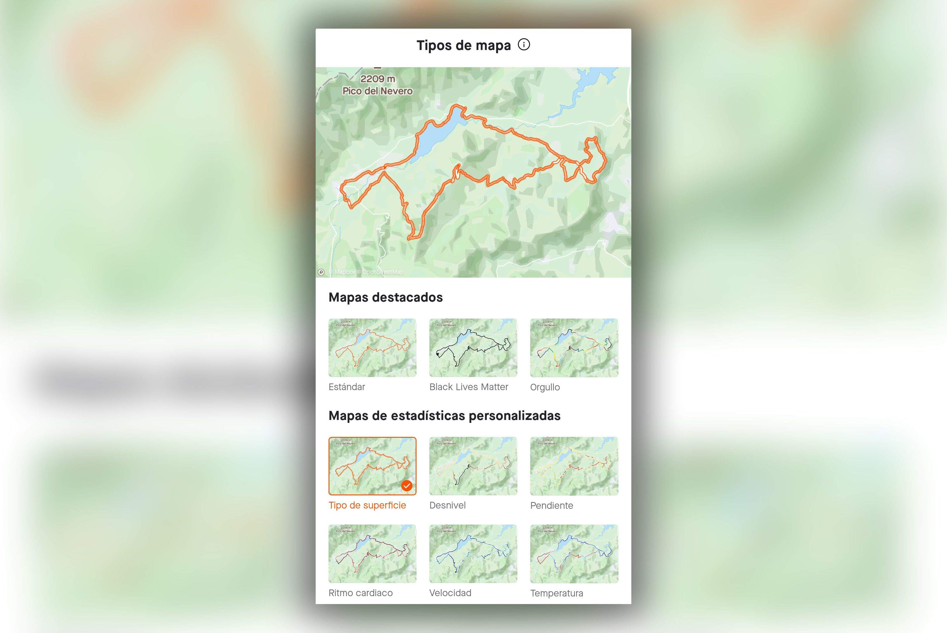 Visualización mapa Superficie