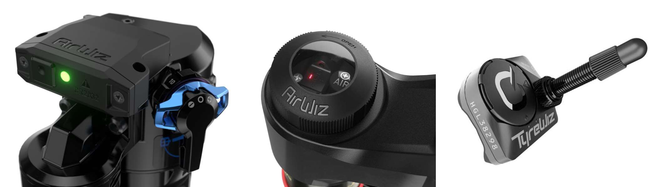En los modelos tope de gama nuestra presión de ruedas y de suspensiones está monitorizada con la tecnologías ShoxWiz yTyreWiz