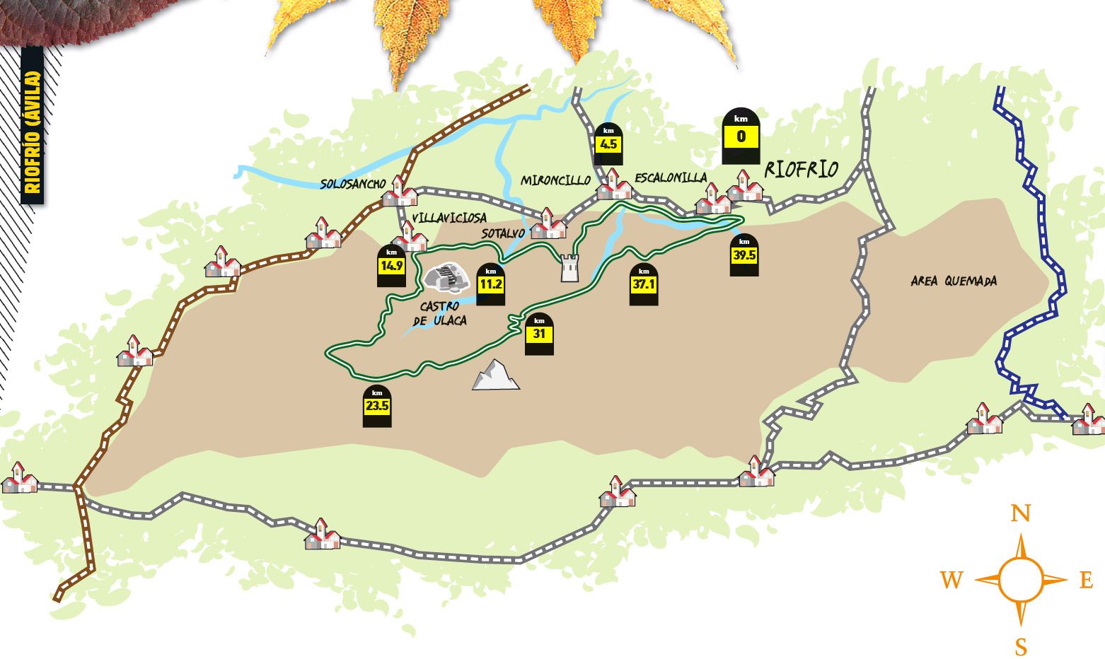 Ruta BIKE. Riofrío (Ávila) mapa