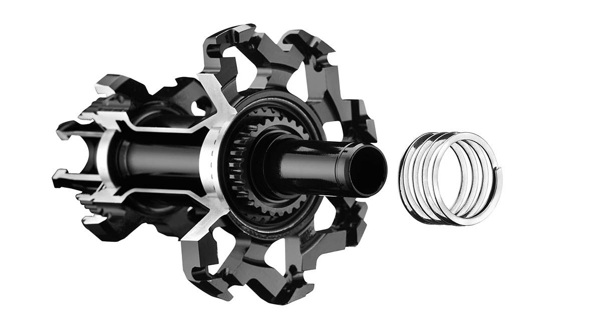 Sistema de rueda libre con un ratchet de 60