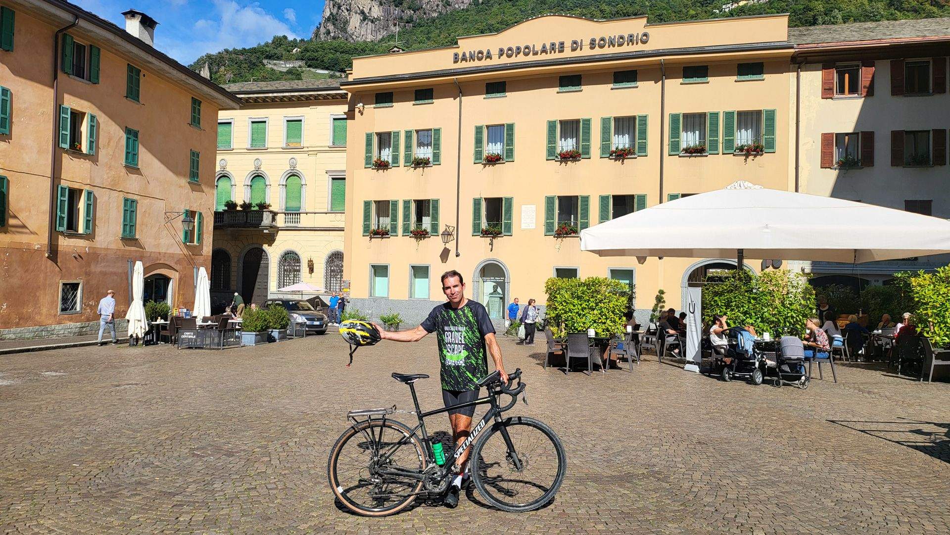 En el punto de salida del recorrido por Chiavenna
