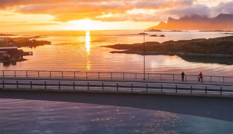 Sol de Medianoche. Foto: VisitNorway