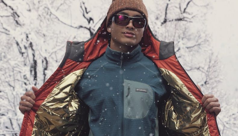 Men's Arch Rock™ Double Wall Elite™ Hooded Jacket Warp Red lifestyle
