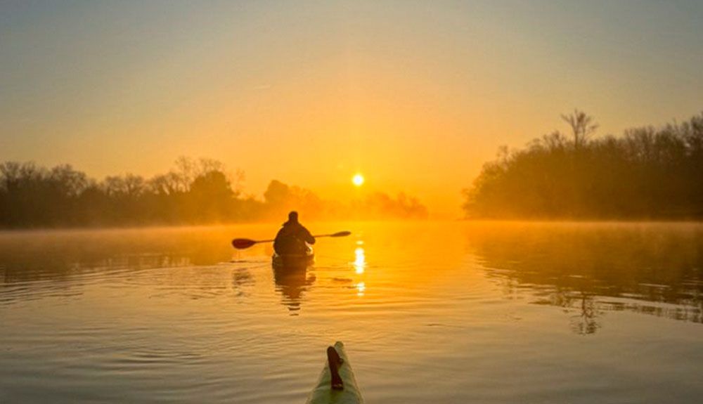 Expedición invernal en kayak por el Río Ebro