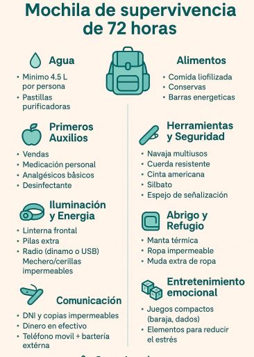 mochila 72 horas