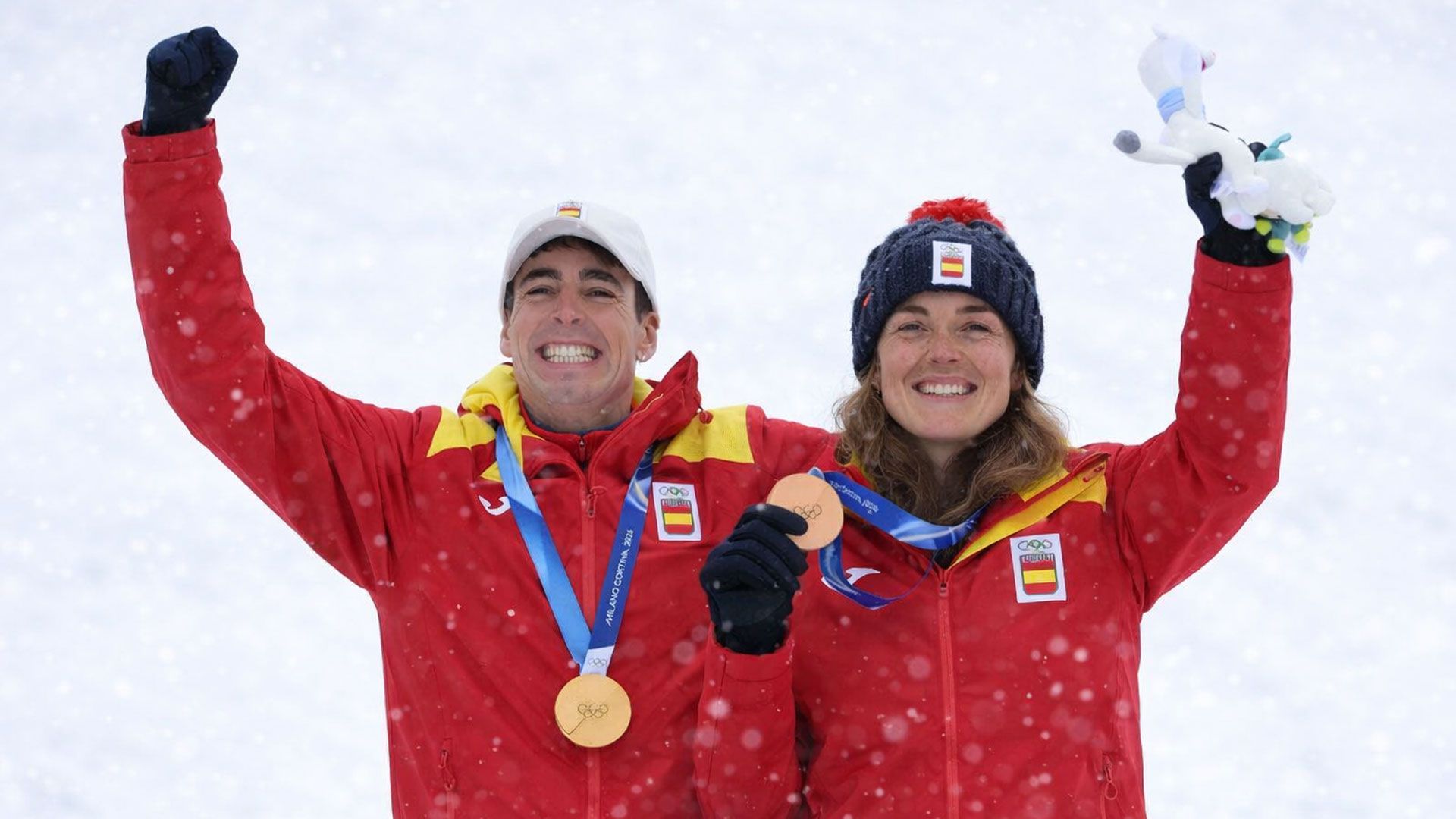 Oriol Cardona y Ana Alonso oro y bronce en JJOO en Cortina Oriol Cardona y Ana Alonso oro y bronce en JJOO en Cortina
