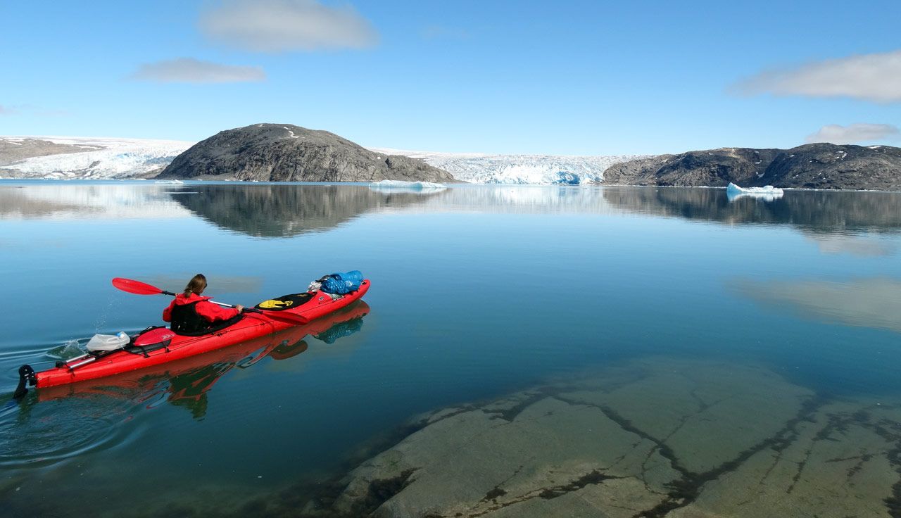 Groenlandia en kayak