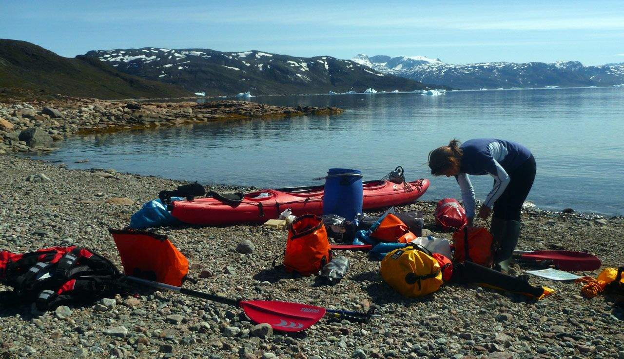 Groenlandia en kayak