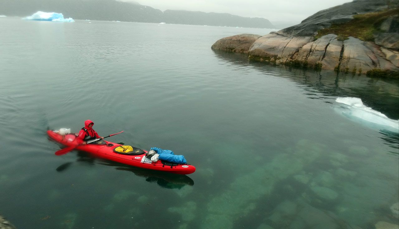 Groenlandia en kayak
