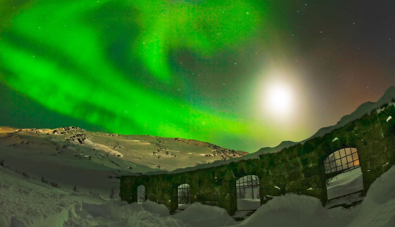 Auroras Boreales en el norte de Europa