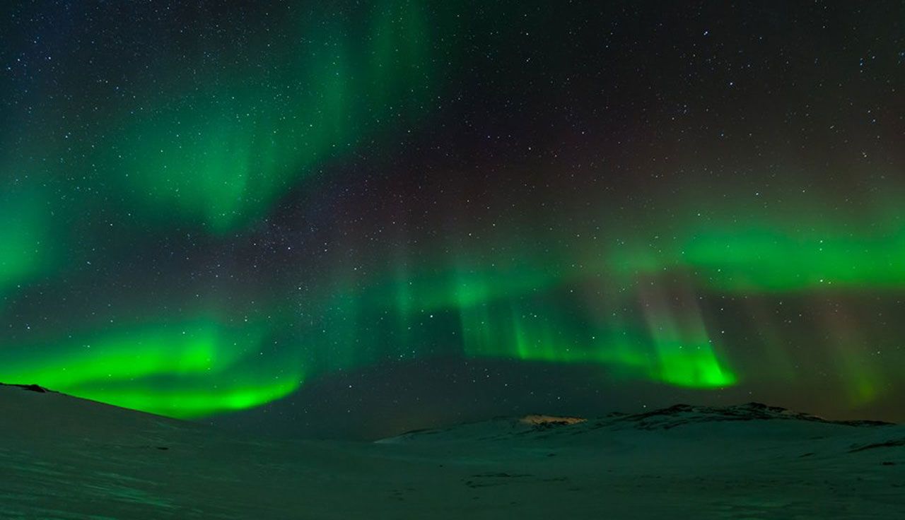 Auroras Boreales en el norte de Europa