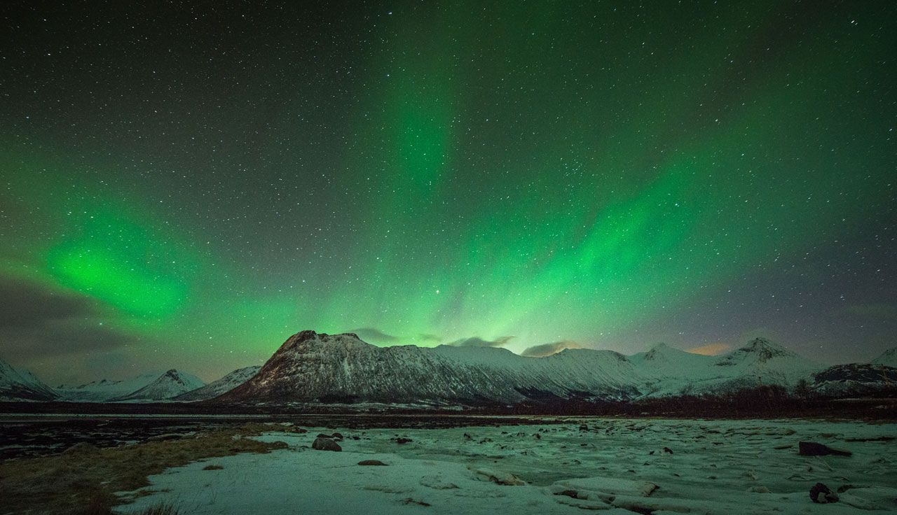Auroras Boreales en el norte de Europa