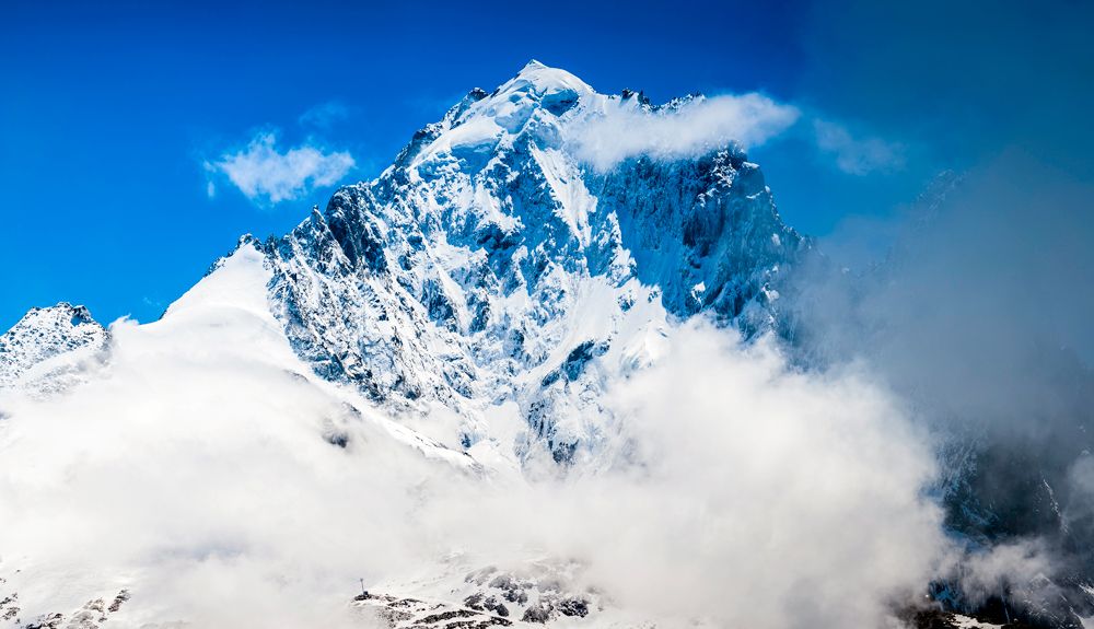 Esquí extremo en la Aiguille Verte