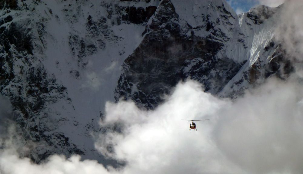 El Everest, en helicóptero El Everest, en helicóptero