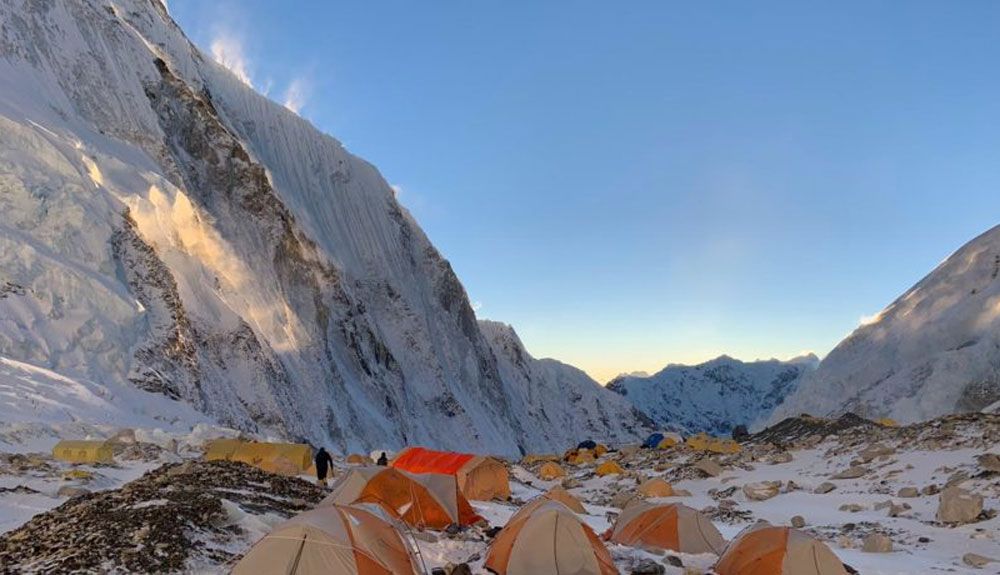 C2 de la ruta clásica del Everest. Foto: Sergi Mingote