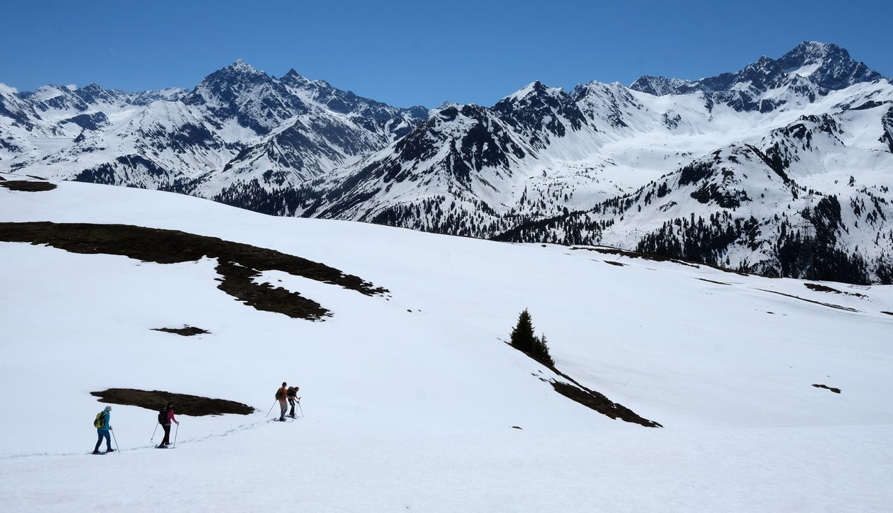 Nieve primaveral a la altura de Faltegartenköpfl