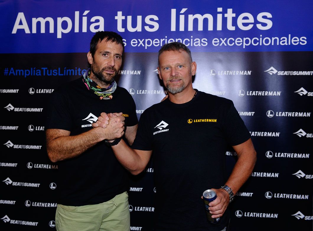 Alex Txikon y Antonio de la Rosa en el evento Amplía tus límites Alex Txikon y Antonio de la Rosa en el evento Amplía tus límites