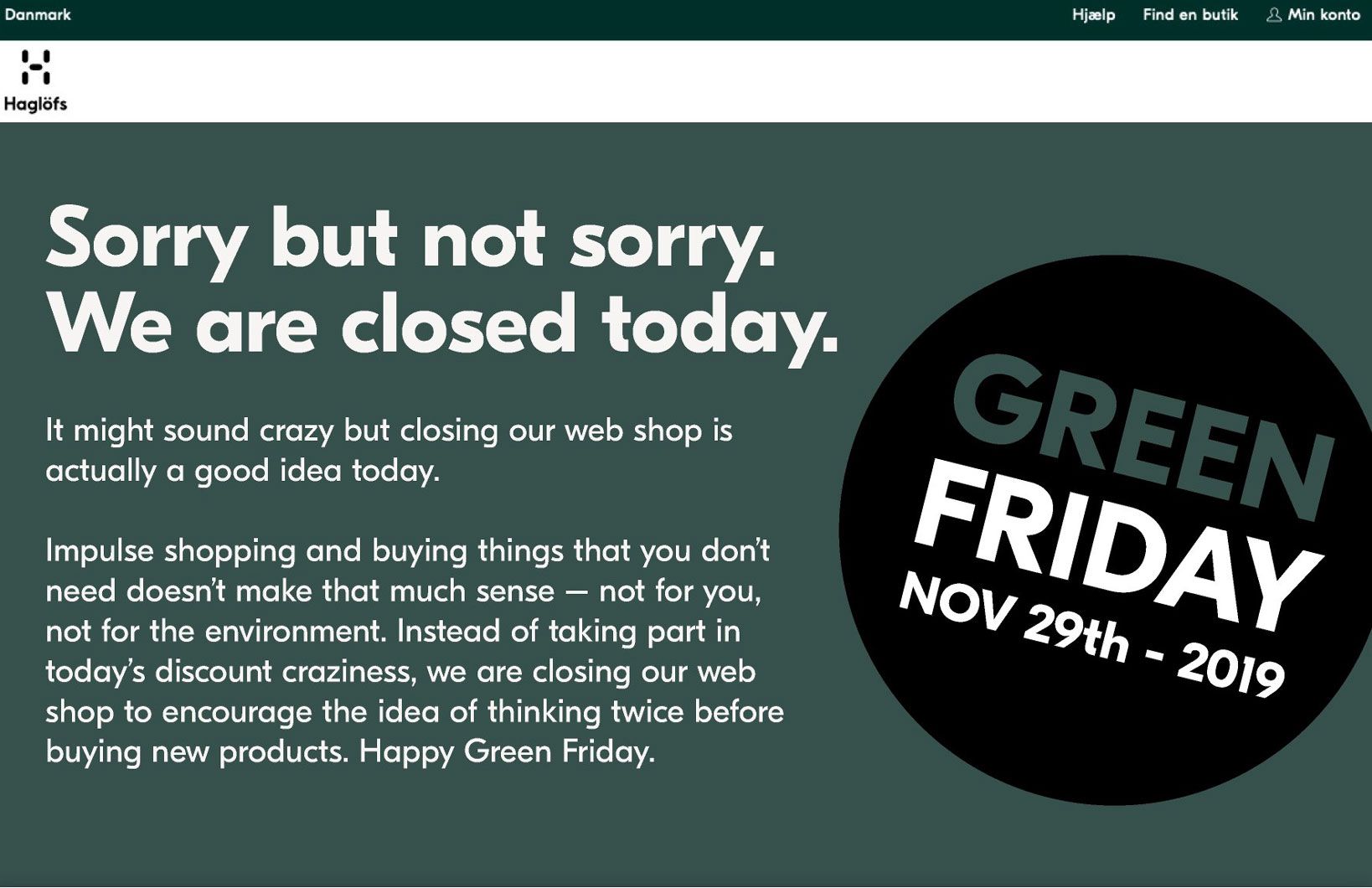 Haglöfs cierra su web este Black Friday Haglöfs cierra su web este Black Friday