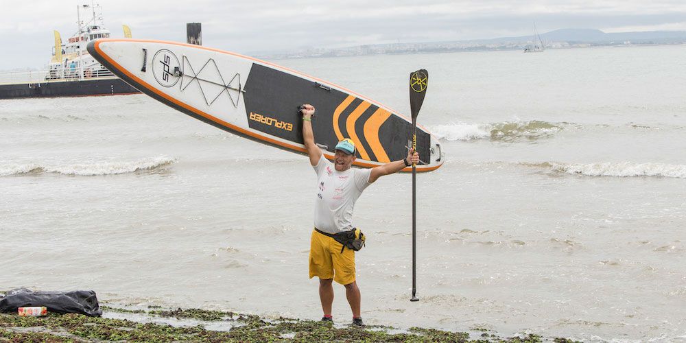 De la Rosa completa sus 900 kilómetros de paddle surf De la Rosa completa sus 900 kilómetros de paddle surf