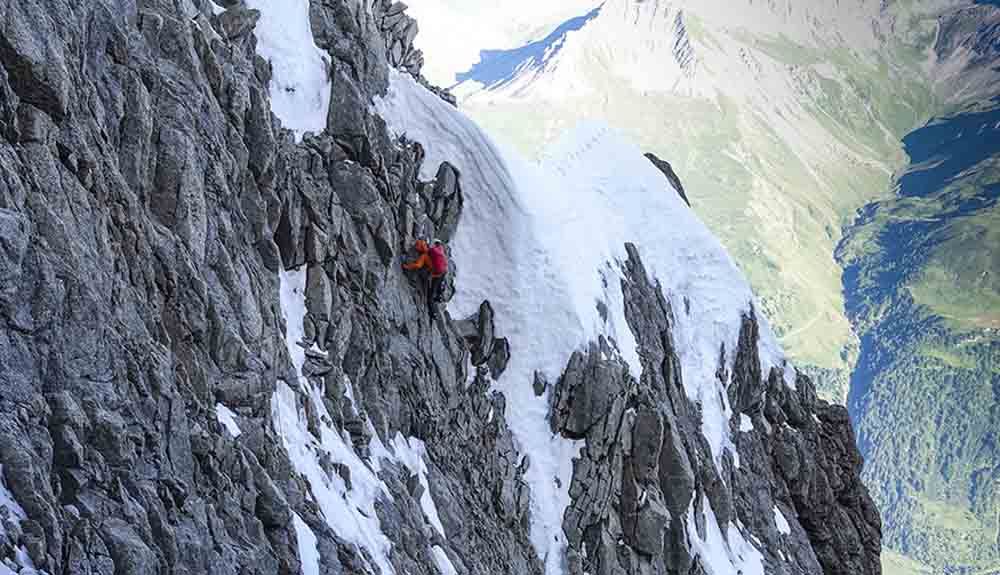 Diamond Ridge, nueva ruta en las Grandes Jorasses