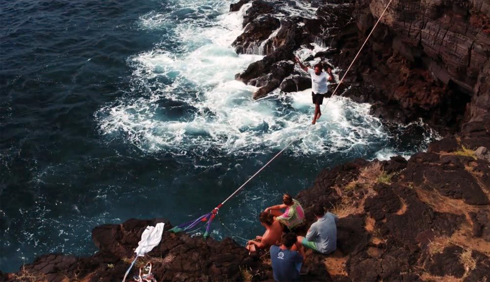 Slackline en Hawaii... ¿se puede pedir más?