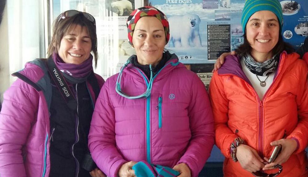 La primera expedición femenina al casquete polar de Barnes culmina con éxito su travesía La primera expedición femenina al casquete polar de Barnes culmina con éxito su travesía